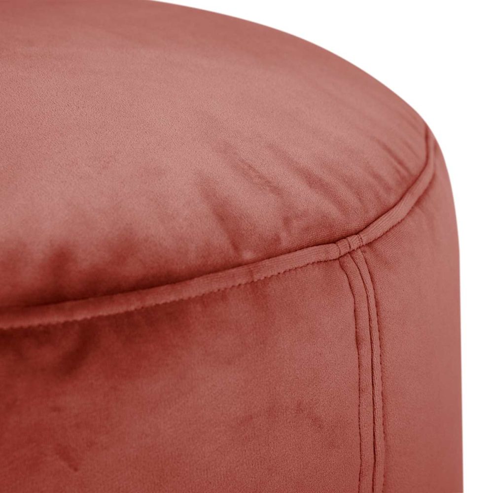Pouf point velours rhubarbe Fatboy
