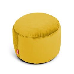 Pouf point velours jaune Fatboy