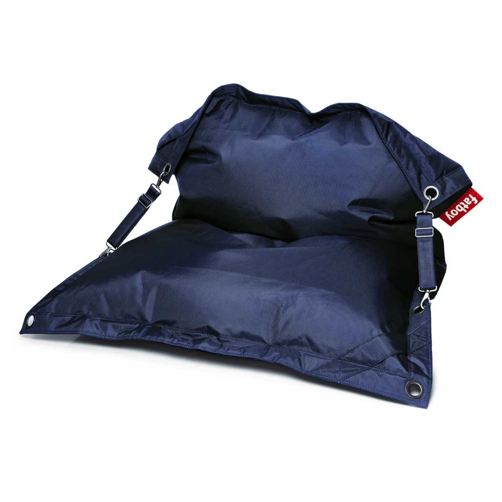 Pouf large bleu foncé Fatboy