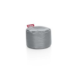 Pouf rond gris silver Fatboy