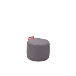 Pouf rond gris foncé Fatboy doux