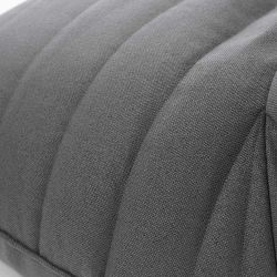 détail pouf gris