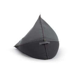 dos Pouf Calyspo Canvas gris moyen