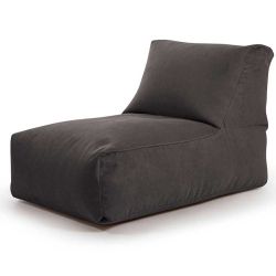 Pouf Rock Indiana gris anthracite