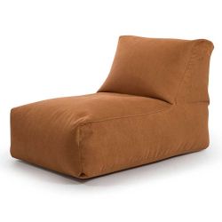 Pouf Rock Indiana caramel sitting point