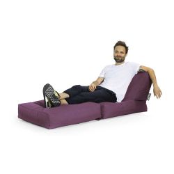 pouf aubergine long