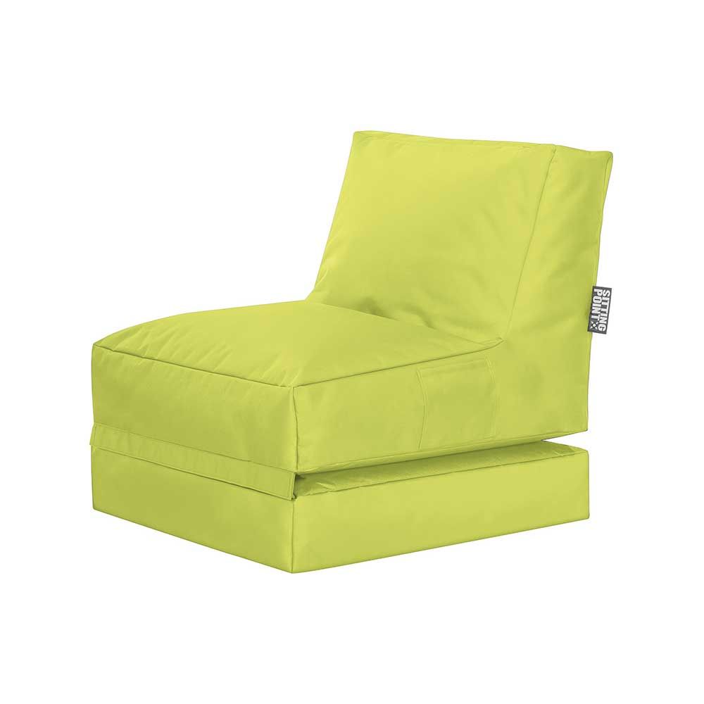 pouf vert confortable