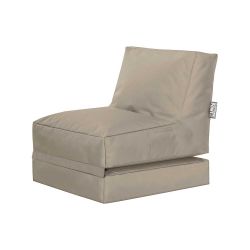 pouf beige repliable