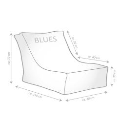 schéma pouf Cuba Blues carré