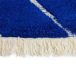 Tapis bleu cobalt