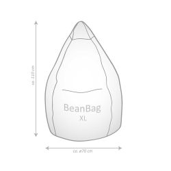 schéma pouf poire géant