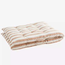 Matelas rayé cannelle