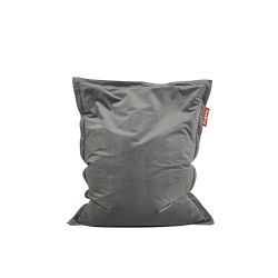 Pouf velours gris taupe fatboy