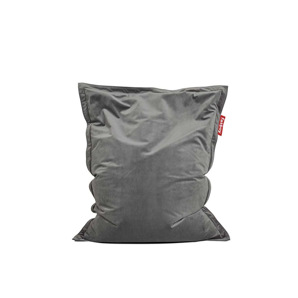 Pouf velours gris taupe fatboy Pouf velours gris taupe fatboy