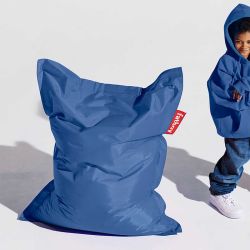 pouf junior bleu enfant