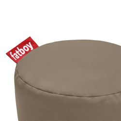 pouf tabouret point gris taupe