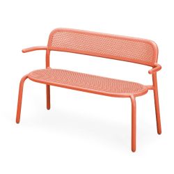 banc orange d exterieur