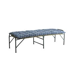Matelas bleu en coton motif indien