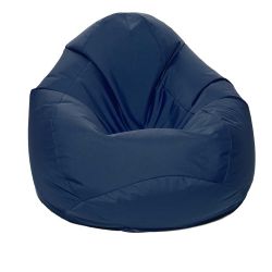 Pouf fauteuil bleu foncé