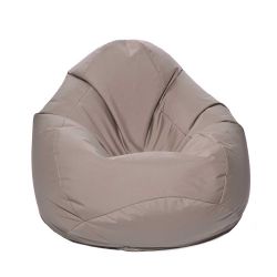 Pouf fauteuil extérieur beige