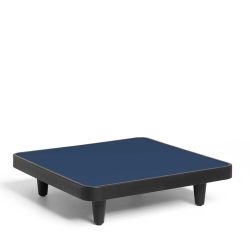 table basse bleue de jardin