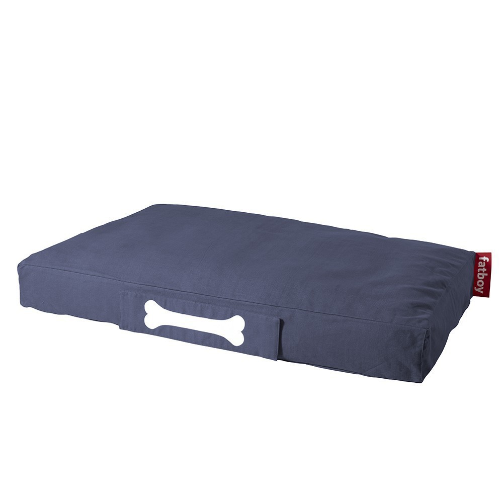 Pouf chien Fatboy Stonewashed bleu