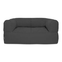 Canapé lounge noir de terrasse