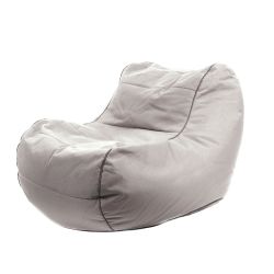 Pouf extérieur fauteuil gris perle