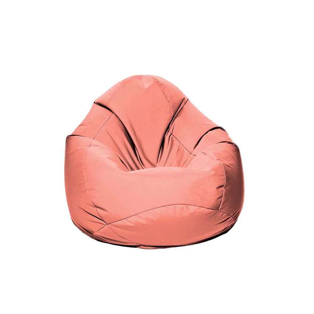 Pouf poire orange pêche