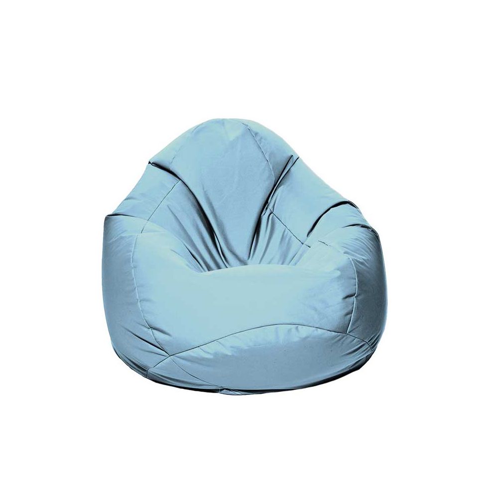 Pouf poire bleu flocon Pouf poire bleu flocon