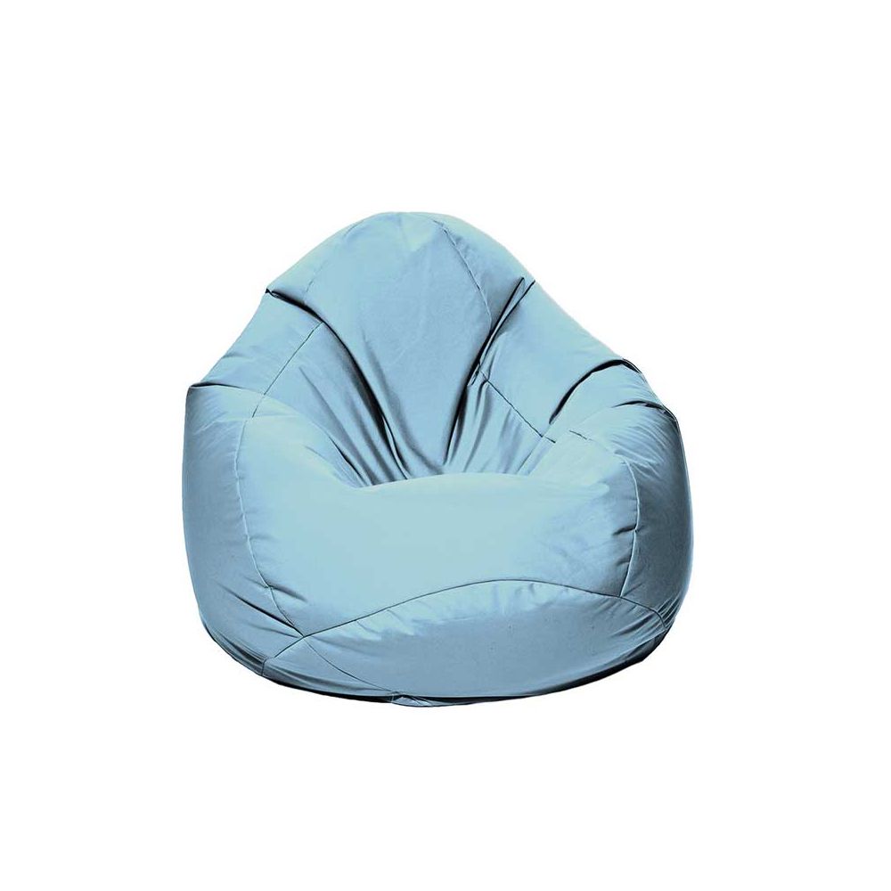 Pouf poire bleu flocon