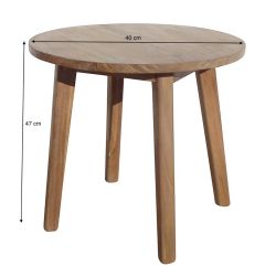 Petite table d appoint en bois brut