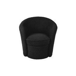 pouf fauteuil noir