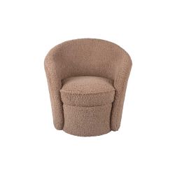 pouf fauteuil marron sable