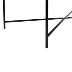 table basse verre noire salon