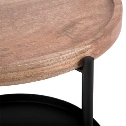 Table plateau amovible en bois