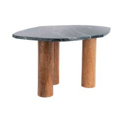 table bois et marbre