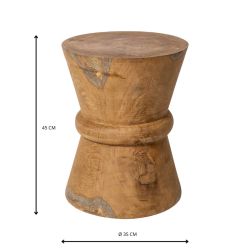 tabouret en bois exotique
