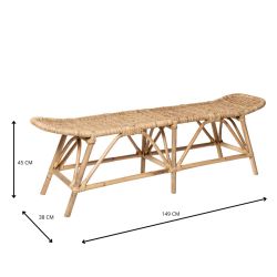 banc en bois exotique