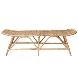 Banc en rotin naturel