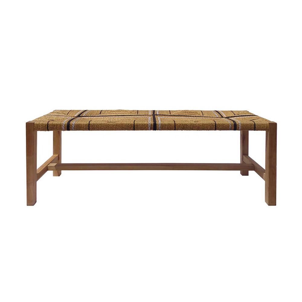 Banc rectangulaire en paillage Banc rectangulaire en paillage