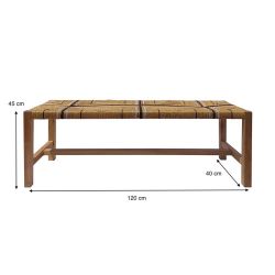 Banc en paillage 120cm