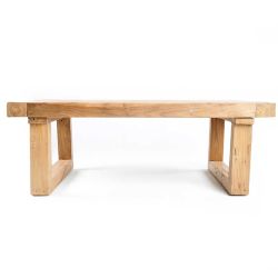 La Table Basse en Teck Recyclé rectangulaire - Naturel