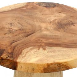 Petite table d'appoint en bois massif