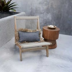 Tabouret en bois exotique