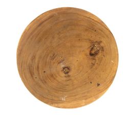 Tabouret rond naturel en bois