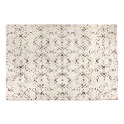 tapis trois dimensions beige et marron