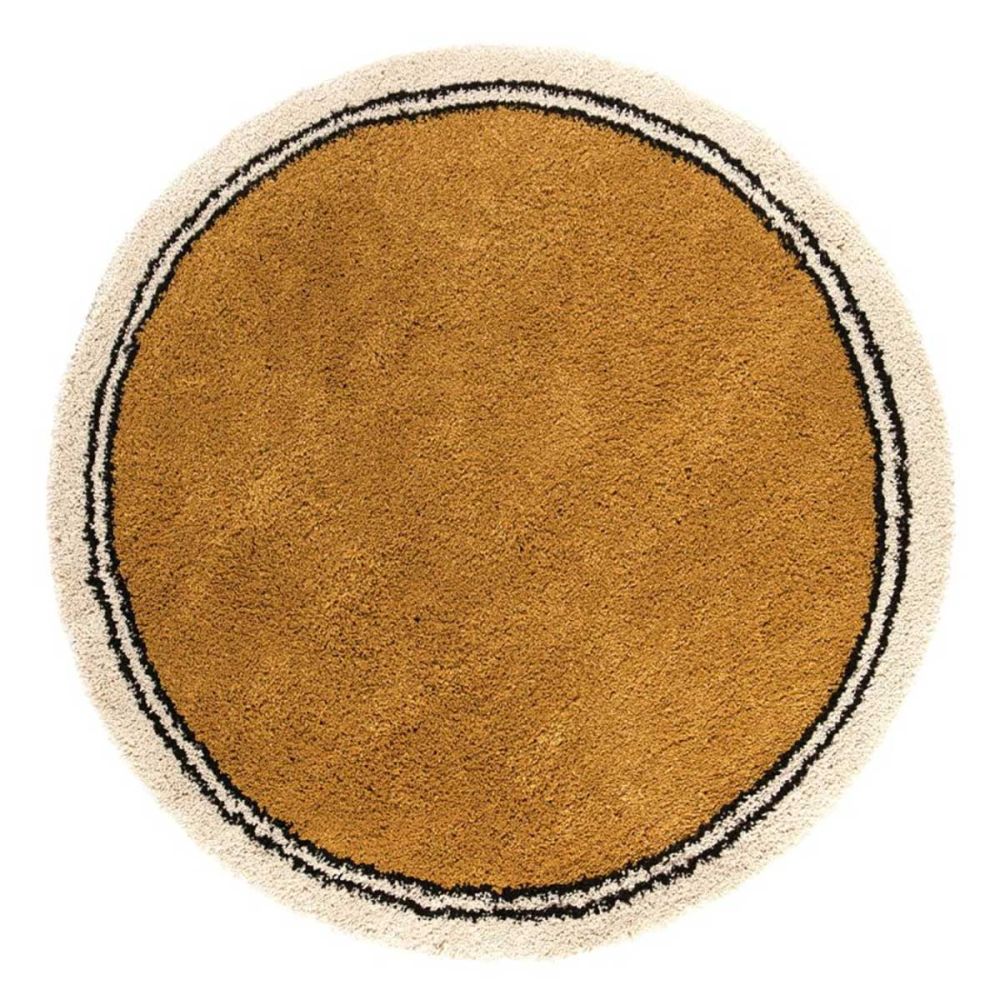 Tapis rond Many moutarde D160cm Tapis rond Many moutarde D160cm