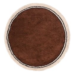 tapis marron beige