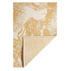 Tapis indoor jaune et beige